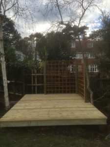 Decking Swanage Feb18 Coldharbour Fencing & Landscaping Bournemouth Poole Dorchester Bare Regis, Blandford Forum, Christchurch, Corfe Castle, East Stoke, Parkstone, Swanage